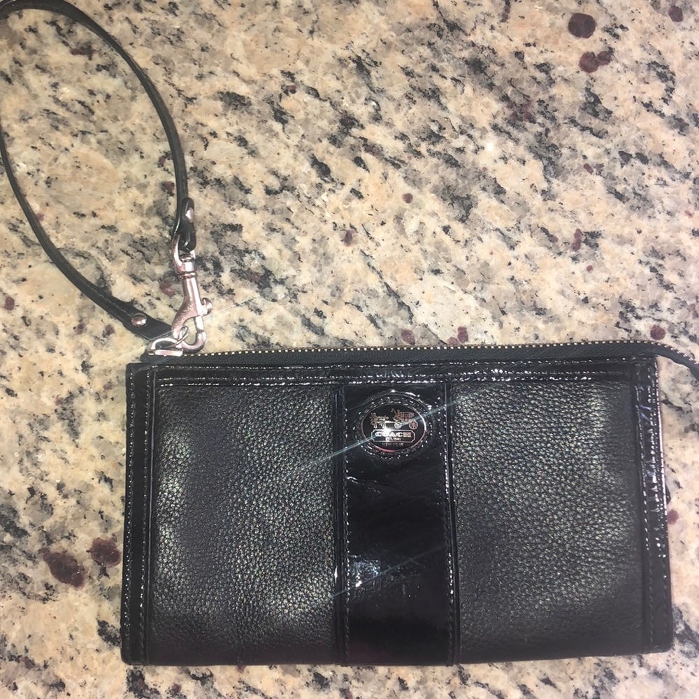 Black Coach wristlet
